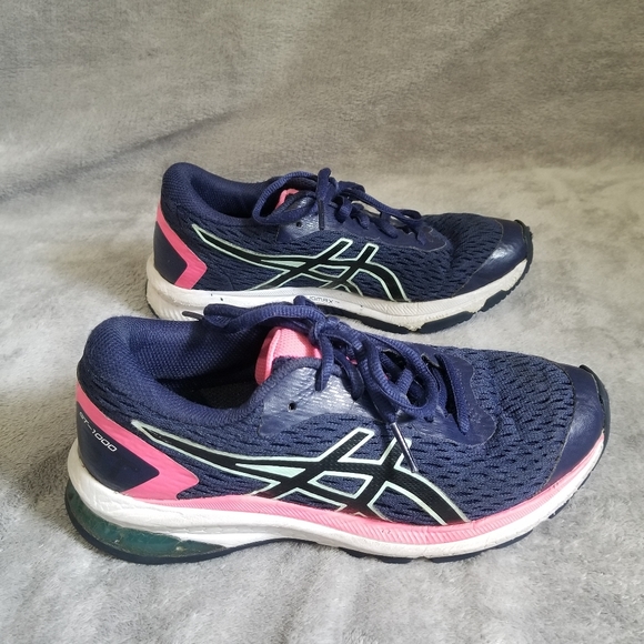 Asics GT-1000 Duomax Blue Pink Big Kid 4 Womens 5.5 Running Shoes - Picture 4 of 11